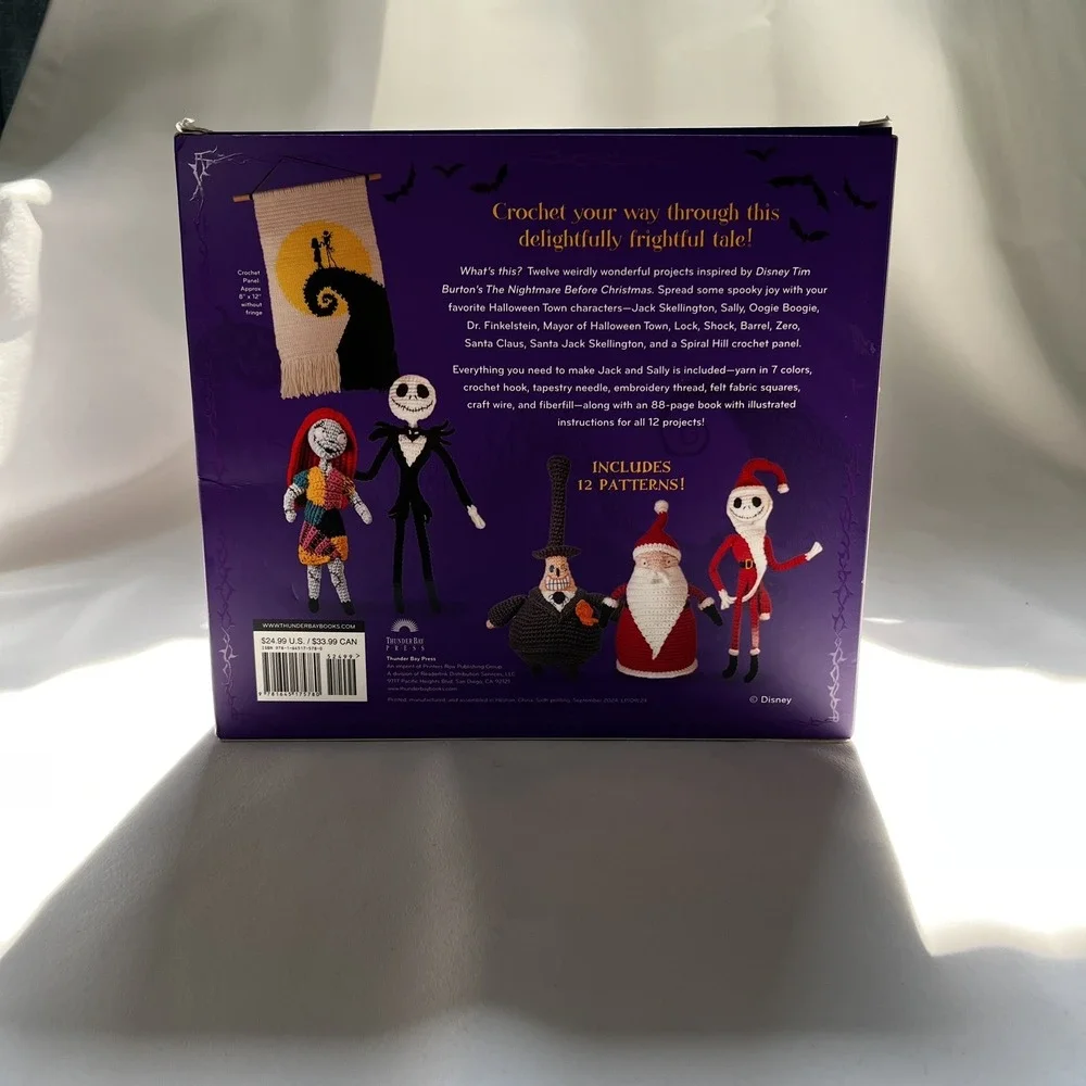 Disney Tim Burton's: The Nightmare Before Christmas Crochet Set New Unopened